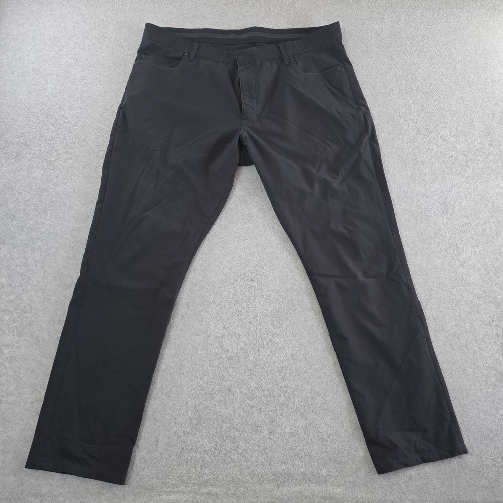 Nike Golf Dri-FIT Slim Fit Pants Mens 40x32 Black 5-Pocket Trousers